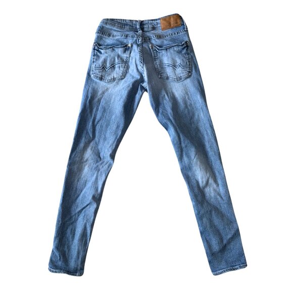 Medium Blue Trouper Skinny Jeans Departwest 27S - Picture 3 of 12